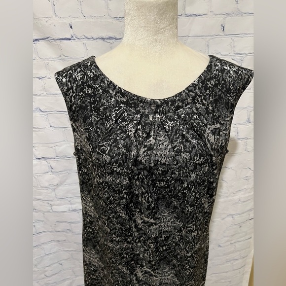 Jonathan Martin Womens zipper back Dress Black & silver size 18 - Picture 3 of 7